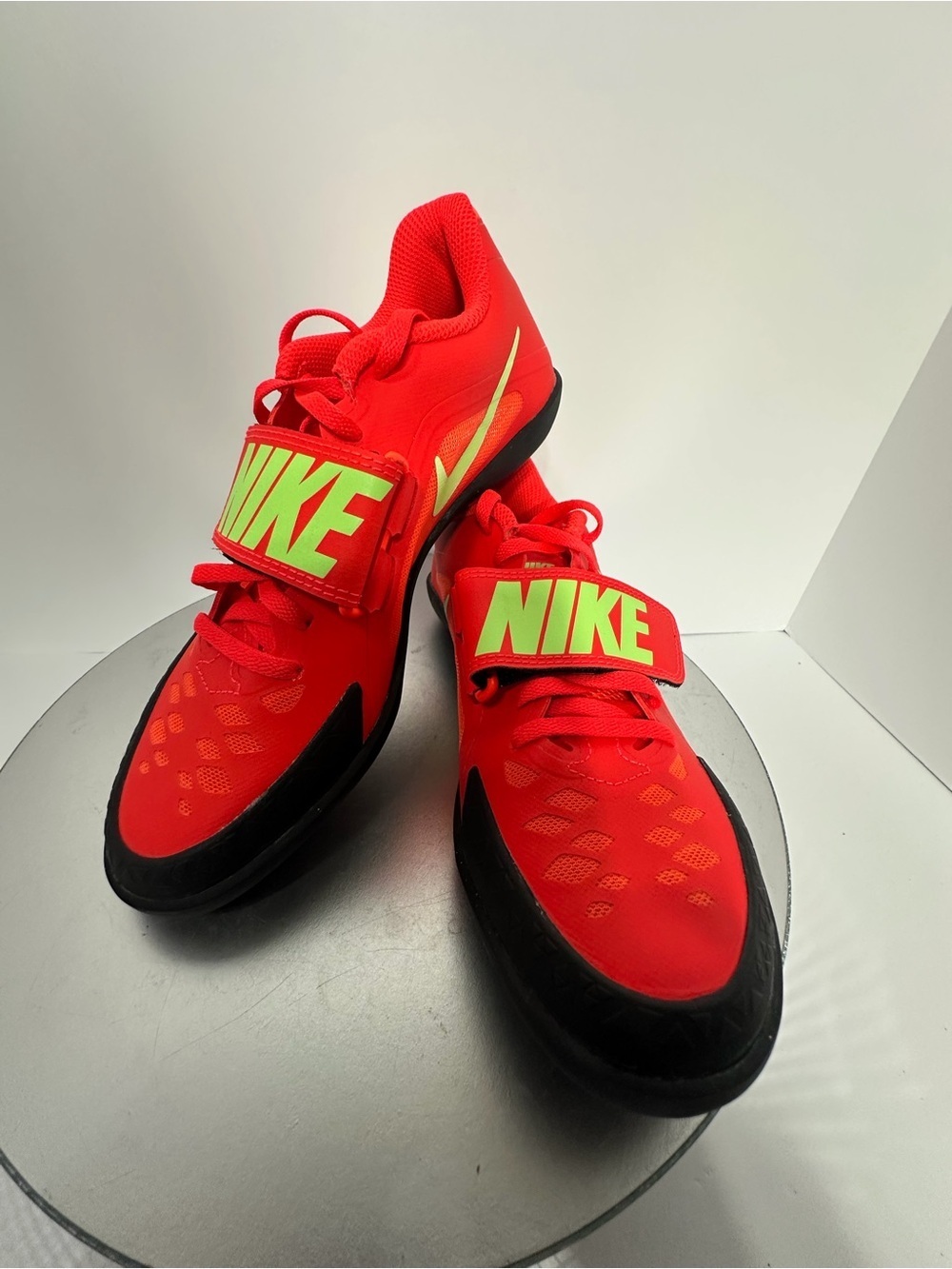 Nike Red and Neon Green Athletic Strap Sneakers size 5 - Picture 4 of 10